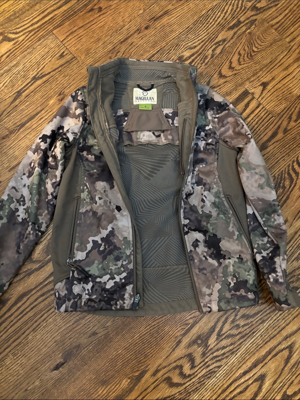Boys Magellan Outdoors Camo Jacket - Olive Green & Gray